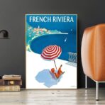 poster vintage costa azzurra 1