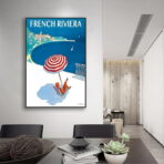 poster vintage costa azzurra 1