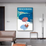 poster vintage costa azzurra 1
