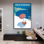 poster vintage costa azzurra 1