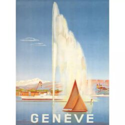 poster vintage geneve