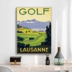 poster di golf vintage