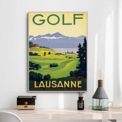 poster di golf vintage