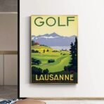 poster di golf vintage
