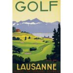 poster di golf vintage