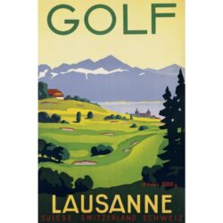 poster di golf vintage