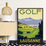 poster di golf vintage