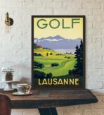 poster di golf vintage