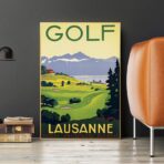 poster di golf vintage