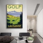 poster di golf vintage