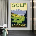 poster di golf vintage