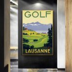 poster di golf vintage