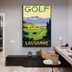 poster di golf vintage