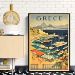 poster vintage della grecia