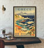 poster vintage della grecia