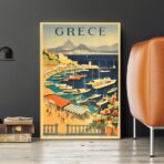 poster vintage della grecia