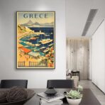 poster vintage della grecia