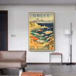 poster vintage della grecia