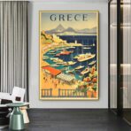 poster vintage della grecia