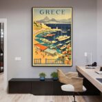 poster vintage della grecia