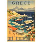 poster vintage della grecia