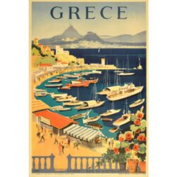 poster vintage della grecia