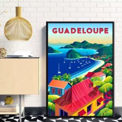 poster vintage guadalupa
