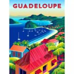 poster vintage guadalupa