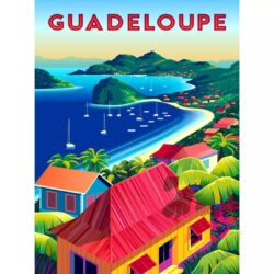 poster vintage guadalupa