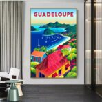 poster vintage guadalupa