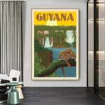 poster vintage guyana