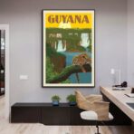 poster vintage guyana