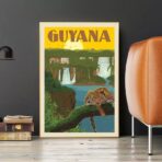 poster vintage guyana