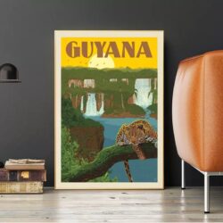 poster vintage guyana