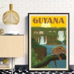 poster vintage guyana