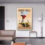 poster vintage di pallamano