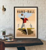 poster vintage di pallamano