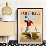 poster vintage di pallamano