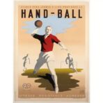 poster vintage di pallamano