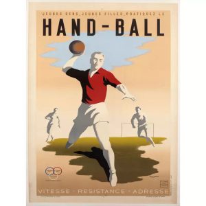 poster vintage di pallamano