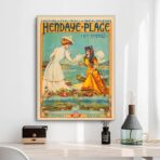 poster vintage hendaye
