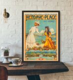 poster vintage hendaye