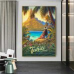 poster vintage hendaye