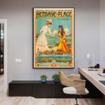 poster vintage hendaye