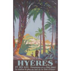 poster vintage hyeres