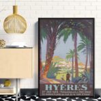 poster vintage hyeres
