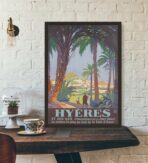 poster vintage hyeres