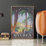 poster vintage hyeres