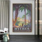 poster vintage hyeres