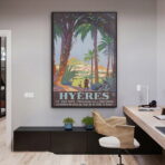 poster vintage hyeres